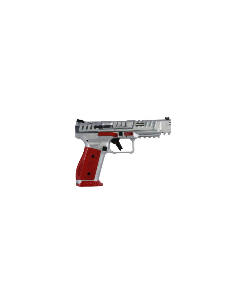 PISTOLET CANIK SFX RIVAL S CHROME CALIBRE 9X19  ROUGE