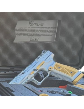 PISTOLET CANIK SFX RIVAL S CHROME CALIBRE 9X19 GOLD