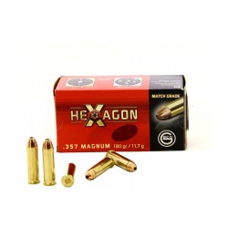 MUNITIONS GECO 357 MAGNUM HEXAGON 180GR X50