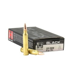 MUNITION HORNADY 223 REM 62GR FMJ BLACK AMMUN