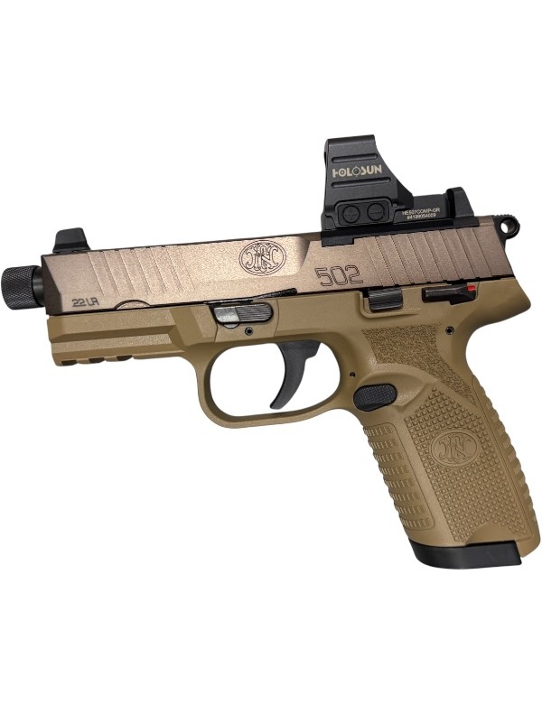 FN 502 FDE 22 LONG RIFLE + HOLOSUN 507 COMPETITION OCCASION