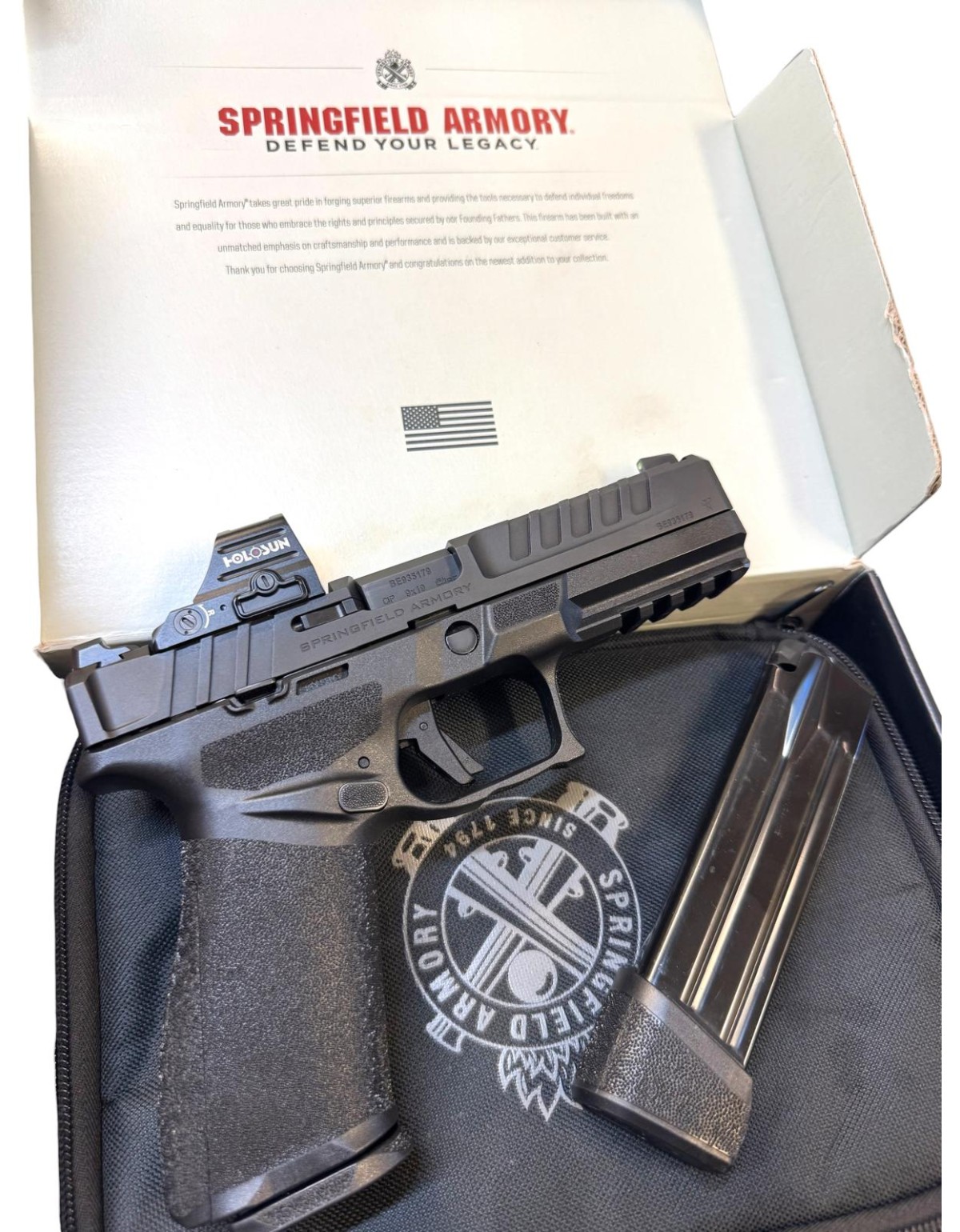 SPRINGFIELD ARMORY ECHELON 4.5 9 X 19 + HOLOSUN 407C OCCASION