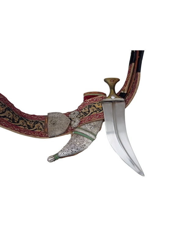 **0004388** Occasion poignard jambiya avec sa ceinture