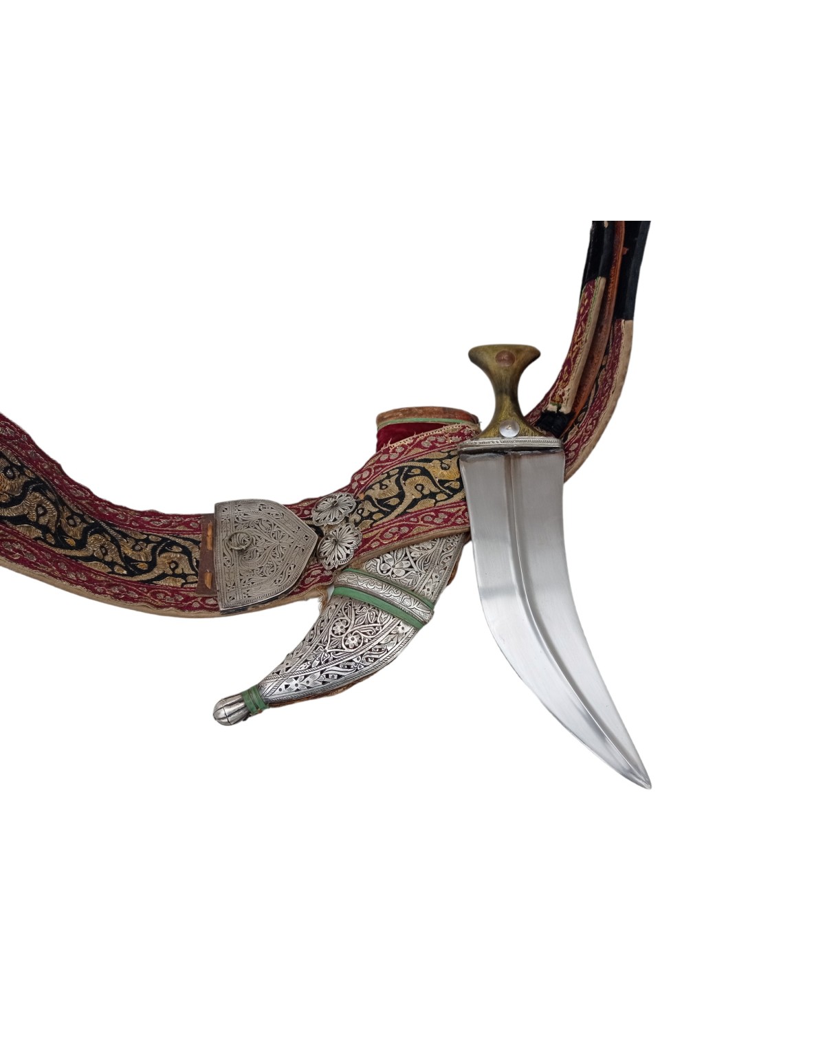**0004388** Occasion poignard jambiya avec sa ceinture