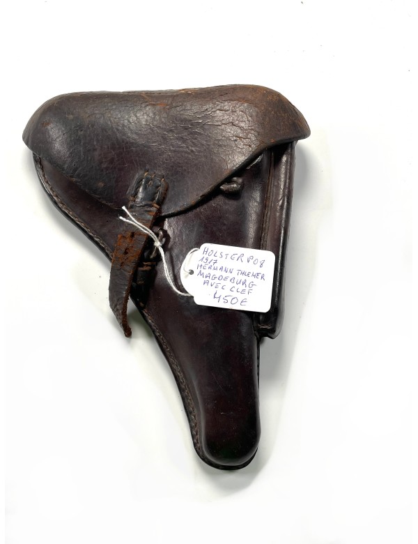 Holster P08 1917 Hermann Thlemer Magdeburg avec clef