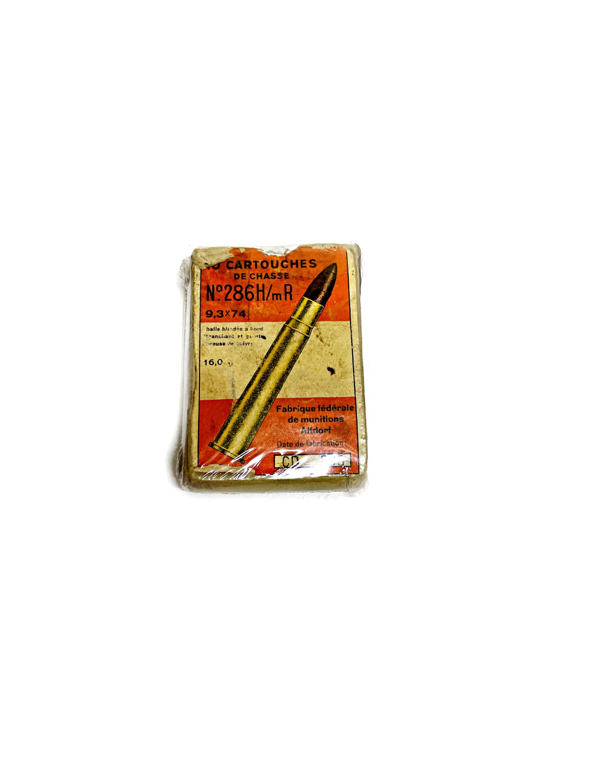 Boite vide cartouches de chasse n°286 H/mR