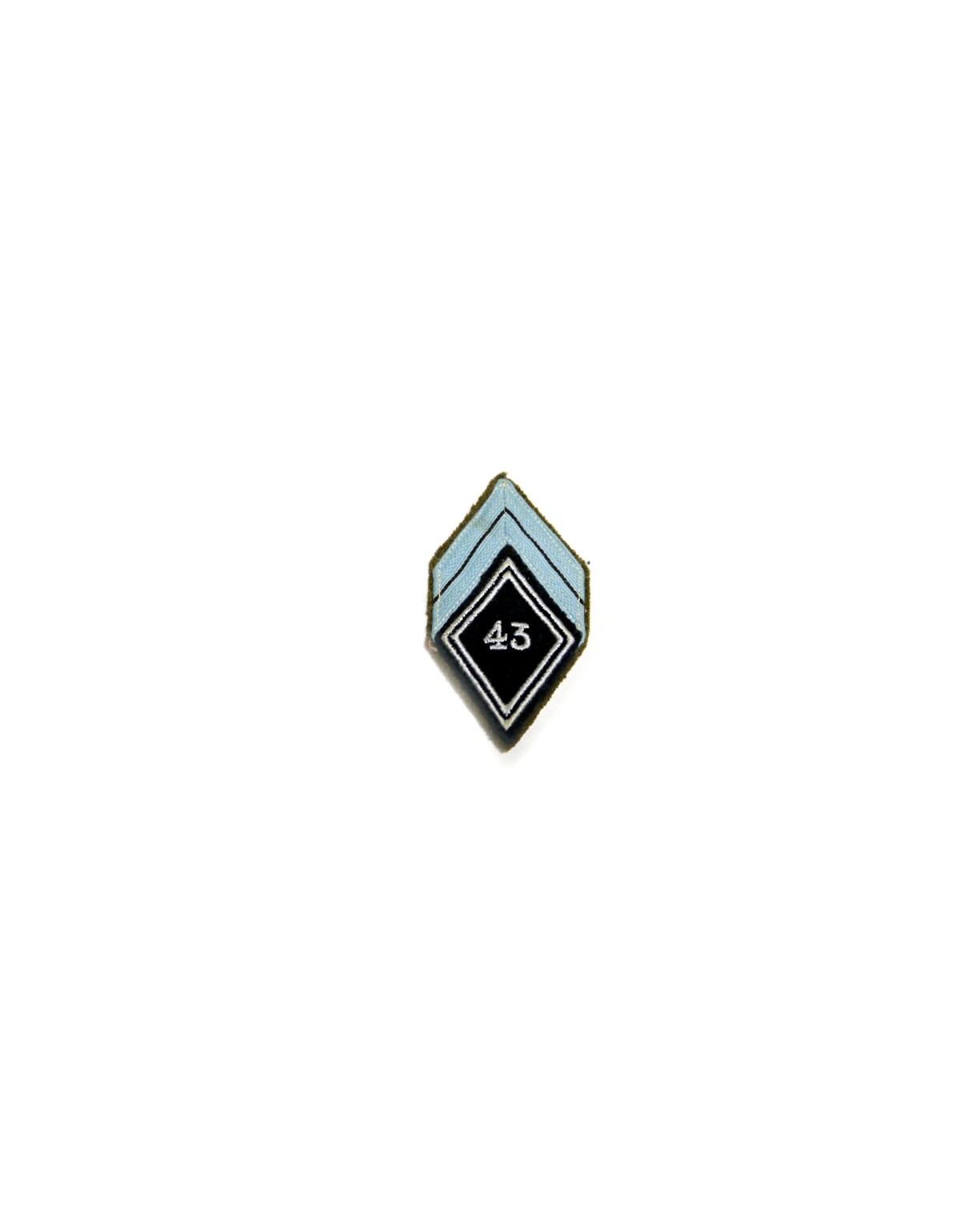 Insigne en tissu 43 avec flèches bleue