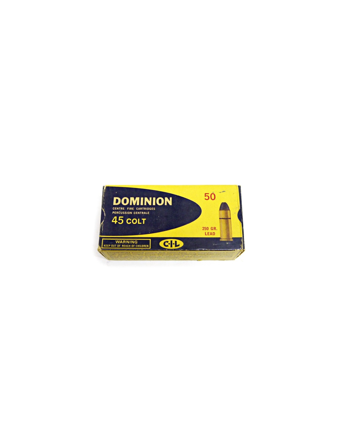 Boite vide Dominion 45 Colt