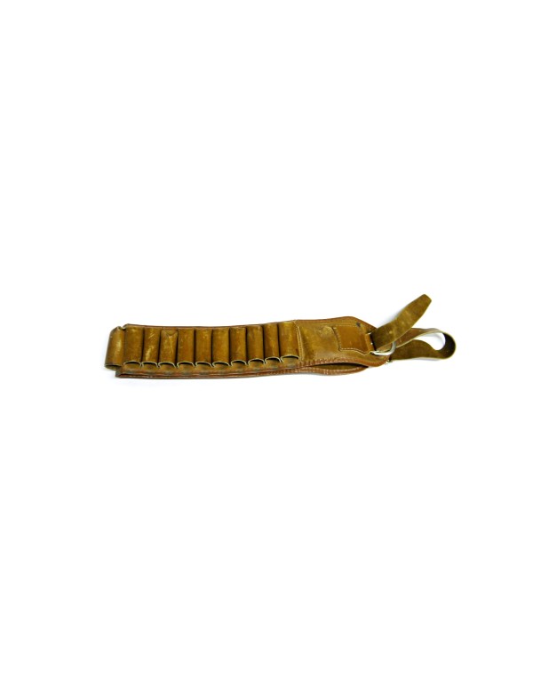 Cartouchière chasse en cuir