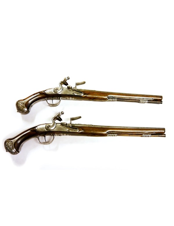 Paire de pistolets Silex Jan Knoop