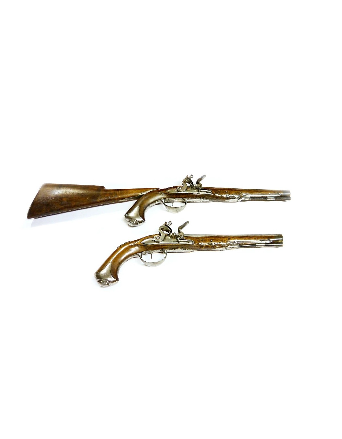Paire de pistolets silex Kuchenreiter